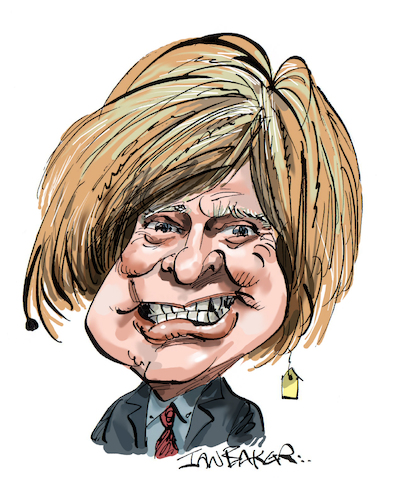 Cartoon: Michael Fabricant (medium) by Ian Baker tagged michael,fabricant,conservative,hair,wig,toupee,ian,baker,caricature,cartoon,politics,mp