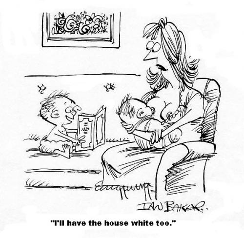 Cartoon: Spectator Cartoon (medium) by Ian Baker tagged breast,feed,baby