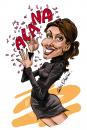 Cartoon: Alana Moehlmann (small) by Ian Baker tagged magic,magician,lady,alana,moehlmann