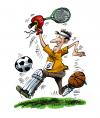 Cartoon: Book Cover (small) by Ian Baker tagged sport book