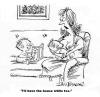 Cartoon: Breast feeding! (small) by Ian Baker tagged breast,feeding,baby,mother,wine,milk