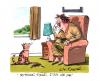 Cartoon: charity joke book cartoon (small) by Ian Baker tagged gag cartoon