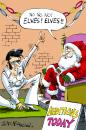 Cartoon: Christmas Card USA (small) by Ian Baker tagged elvis,santa,christmas