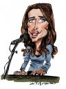 Cartoon: Dana Glover (small) by Ian Baker tagged dana glover singer pop star music vocalist shrek