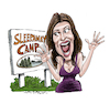 Cartoon: Felissa Rose (small) by Ian Baker tagged felissa,rose,scream,queen,sleepaway,camp,horror,movie,film,80s,ian,baker,cartoon,caricature,illustration,parody,spoof,humour,comedy,expression,face,angela