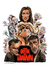 Cartoon: From Dusk Till Dawn (small) by Ian Baker tagged from,dusk,till,dawn,quentin,tarantino,george,clooney,danny,trejo,salma,hayek,juliette,lewis,harvey,keitel,fred,williamson,cheech,marin,tom,savini,robert,rodriguez,ian,baker,cartoon,caricature,horror,movie,film,vampires,monsters,mexico,strippers,sex,gecko,violence,scary