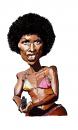 Cartoon: Gloria Hendry (small) by Ian Baker tagged gloria,hendry,bond,007,bikini,guns