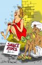 Cartoon: Greeting Card Design USA (small) by Ian Baker tagged snake,woman,sex