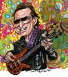 Cartoon: Jack Bruce (small) by Ian Baker tagged jack,bruce,cream,clapton,rock,jazz,music,bass,guitar,60s,psychadelic