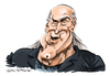 Cartoon: Jesse Ventura (small) by Ian Baker tagged jesse,ventura,caricature,cartoon,james,george,janos,wrestler,wrestling,predator,film,running,man,mayor,politician,conspiracy,theory,governor,minnesota,author,navy,seal,blain,ian,baker,star,celebrity,muscle