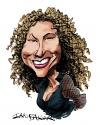 Cartoon: Joan Osborne (small) by Ian Baker tagged joan osborne singer pop star music caricature famous