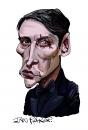 Cartoon: Le Chiffre (small) by Ian Baker tagged le,chiffre,mads,james,bond,casino,royale,oo7,spy,caricature,villain