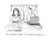 Cartoon: Like! (small) by Ian Baker tagged marriage,married,wedding,couple,bed,woman,man,ian,baker,cartoon,magazine,like,social,media,facebook,twitter,post