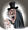 Cartoon: London After Midnight (small) by Ian Baker tagged london,after,midnight,lon,chaney,horror,mystery,ian,baker,cartoon,caricature,parody,gag,evil,tod,browning,universal