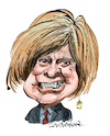 Cartoon: Michael Fabricant (small) by Ian Baker tagged michael,fabricant,conservative,hair,wig,toupee,ian,baker,caricature,cartoon,politics,mp