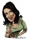 Cartoon: Nigella Lawson (small) by Ian Baker tagged nigella,lawson,cooking,chef,tv,sexy,meals,food