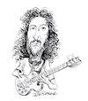 Cartoon: Peter Green (small) by Ian Baker tagged peter,green,fleetwood,mac,music,guitar,sixties,blues,guitarist,ian,baker,caricature,cartoon,famous,john,mayall