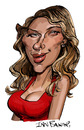 Cartoon: Scarlett Johansson (small) by Ian Baker tagged scarlett johansson caricature film star actress celebrity actor