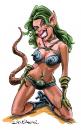 Cartoon: Sexy Alien (small) by Ian Baker tagged alien sexy woman space