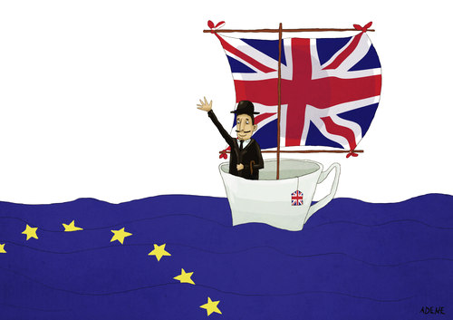 Cartoon: Brexit (medium) by Adene tagged brexit,uk,eu