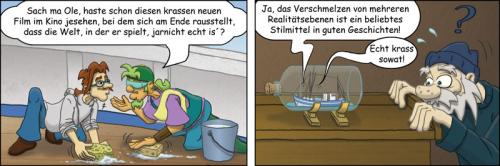 Cartoon: Flaschenschiff - Krabbenjunx (medium) by florianolgi tagged florian,metzner,krabben,krabbenjunx,ole,hering,kai,matjes,olgi,kutter,flaschenschiff,flasche