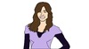 Cartoon: Michaela Conlin (small) by gustavomchagas tagged michaela,conlin,angela,montenegro,bones,actress