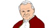 Cartoon: Pope John Paul II (small) by gustavomchagas tagged giovanni,paolo,ii,jan,pawel,joao,paulo,john,paul,karol,wojtyla,papa,pope