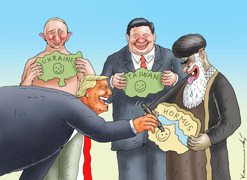 Cartoon: 3x NOBELPREIS! (medium) by marian kamensky tagged nadelöhr,wieder,frei,trump,iran,hormus,nadelöhr,wieder,frei,trump,iran,hormus