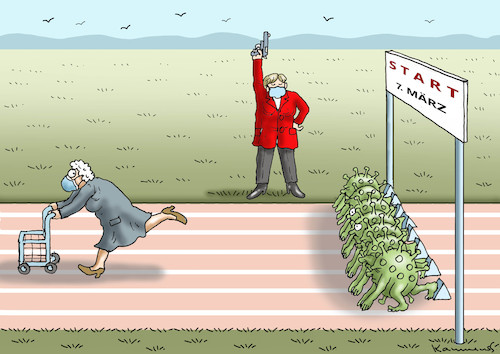 Cartoon: 7. MÄRZ-ENDE DES LOCKDOWNS (medium) by marian kamensky tagged us,wahlen,joe,biden,trump,corona,kapitol,putsch,bob,woodward,harris,lockdowns,pence,astra,seneca,us,wahlen,joe,biden,trump,corona,kapitol,putsch,bob,woodward,harris,lockdowns,pence,astra,seneca