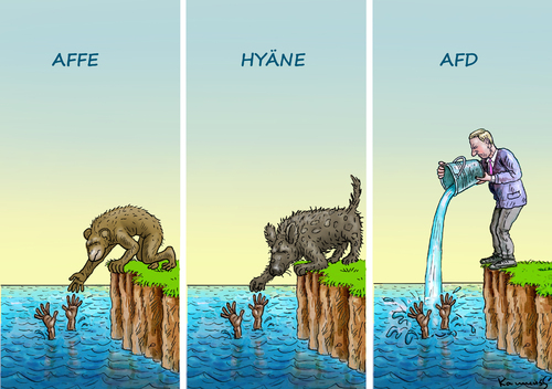 Cartoon: AFD (medium) by marian kamensky tagged eu,flüchtlinge,asyl,politik,willkommenskultur,terrorismus,heidenau,horst,seehofer,bayern,eu,flüchtlinge,asyl,politik,willkommenskultur,terrorismus,heidenau,horst,seehofer,bayern