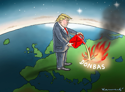 Cartoon: AGENT ORANGE HILFT DOMBAS (medium) by marian kamensky tagged obama,trump,präsidentenwahlen,usa,baba,vanga,republikaner,inauguration,demokraten,us,steuer,reform,weihnachten,dombas,wikileaks,faschismus,obama,trump,präsidentenwahlen,usa,baba,vanga,republikaner,inauguration,demokraten,us,steuer,reform,weihnachten,dombas,wikileaks,faschismus