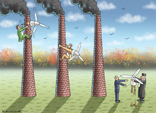 Cartoon: AMPEL KLIMASCHUTZSTRAFE (medium) by marian kamensky tagged ampel,klimaschutzstrafe,ampel,klimaschutzstrafe