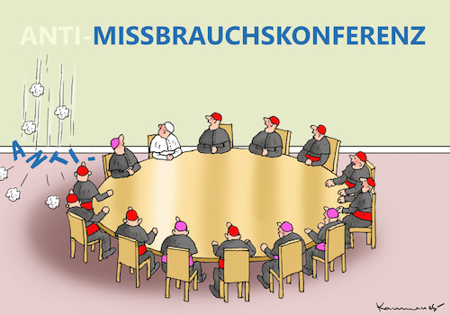 Cartoon: Anti-Missbrauchskonferenz (medium) by marian kamensky tagged franziskus,papst,kindermissbrauch,vatikan,auftragsmörder,anti,missbrauchskonferenz,im,franziskus,papst,kindermissbrauch,vatikan,auftragsmörder,anti,missbrauchskonferenz,im