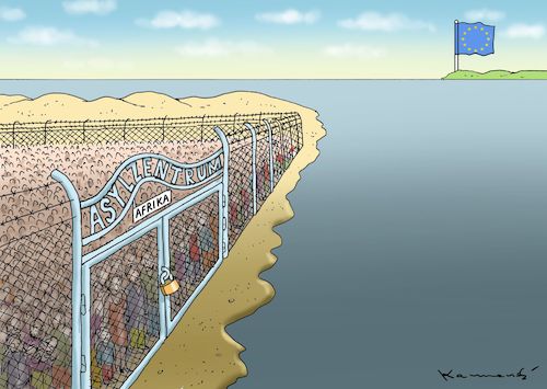 Cartoon: ASYLZENTRUM IN AFRIKA (medium) by marian kamensky tagged merkel,seehofer,unionskrise,csu,cdu,flüchtlinge,asylzentrum,in,afrika,merkel,seehofer,unionskrise,csu,cdu,flüchtlinge,asylzentrum,in,afrika