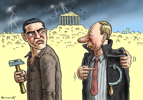 Cartoon: Bad boys Tsipras Putin (medium) by marian kamensky tagged eu,rettungsschirm,griechenland,tsipras,alexis,putin,griechowestern,alexis,tsipras,griechenland,rettungsschirm,eu,putin,griechowestern