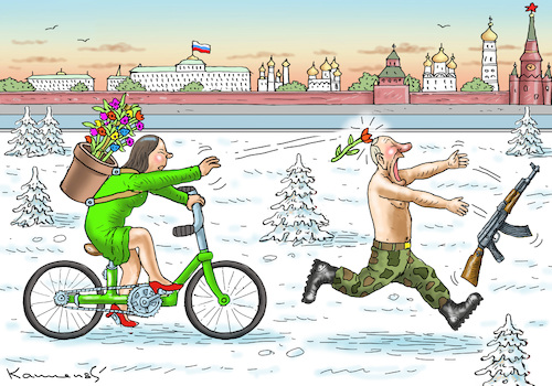 Cartoon: BAERBOCK IN MOSKAU (medium) by marian kamensky tagged putins,bescherung,ukraine,provokation,baerbock,in,moskau,nato,osterweiterung,putins,bescherung,ukraine,provokation,baerbock,in,moskau,nato,osterweiterung