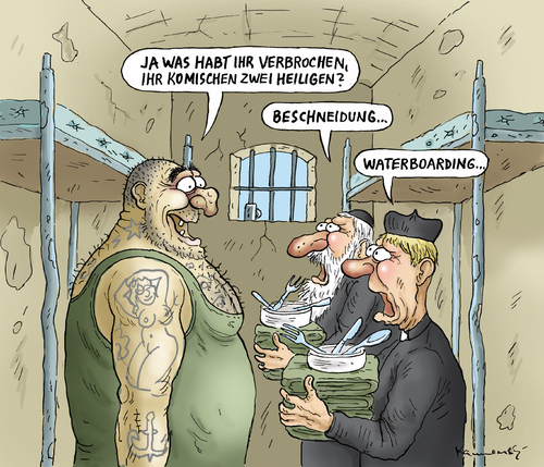 Beschneidung  und Waterboarding