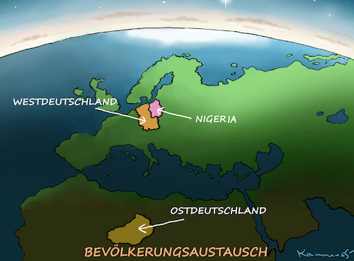 Cartoon: BEVÖLKERUNGSAUSTAUSCH (medium) by marian kamensky tagged brexit,theresa,may,england,eu,schottland,weicher,wahlen,boris,johnson,nigel,farage,ostern,referendum,brexit,theresa,may,england,eu,schottland,weicher,wahlen,boris,johnson,nigel,farage,ostern,referendum