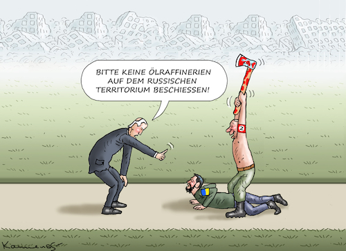 Cartoon: BIDEN IST SAUER (medium) by marian kamensky tagged friedensstifter,papst,weise,fahne,ukraine,selensky,scholz,taurus,friedensstifter,papst,weise,fahne,ukraine,selensky,scholz,taurus