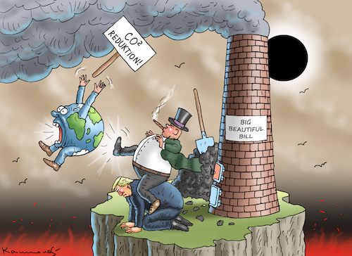 Cartoon: BIG BEAUTIFUL BILL (medium) by marian kamensky tagged big,beautiful,bill,big,beautiful,bill
