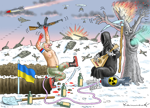 Cartoon: BLUTKASATSCHOK (medium) by marian kamensky tagged putins,bescherung,ukraine,provokation,swift,nato,osterweiterung,putins,bescherung,ukraine,provokation,swift,nato,osterweiterung