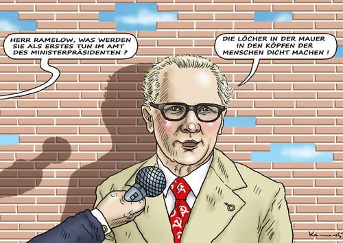 Cartoon: Bodo Ramelow (medium) by marian kamensky tagged bodo,ramelow,die,linke,thüringen,ministerpräsident,erfurt,bodo,ramelow,die,linke,thüringen,ministerpräsident,erfurt