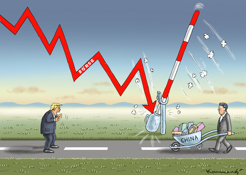 Cartoon: BÖSE BÖRSE (medium) by marian kamensky tagged obama,trump,präsidentenwahlen,usa,baba,vanga,republikaner,inauguration,demokraten,wikileaks,faschismus,trumps,handelskrieg,harley,davidson,china,strafzölle,obama,trump,präsidentenwahlen,usa,baba,vanga,republikaner,inauguration,demokraten,wikileaks,faschismus,trumps,handelskrieg,harley,davidson,china,strafzölle