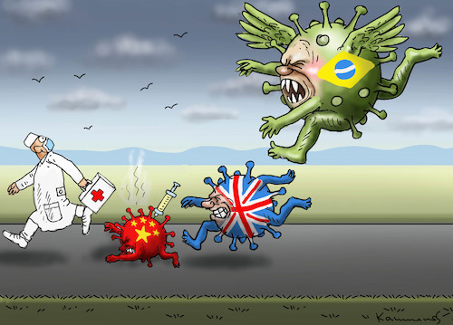 Cartoon: BRASILIEN-VIRUS (medium) by marian kamensky tagged coronavirus,epidemie,gesundheit,panik,stillegung,george,floyd,twittertrump,pandemie,coronavirus,epidemie,gesundheit,panik,stillegung,george,floyd,twittertrump,pandemie