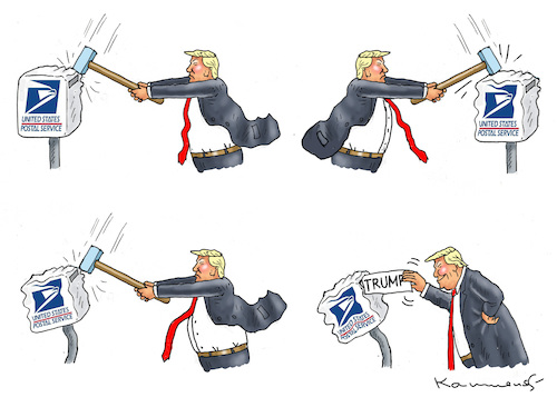 BRIEFWAHLVERHINDERER TRUMP