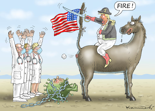 Cartoon: BÜRGERKRIEG ALS GARANT FÜR TRUMP (medium) by marian kamensky tagged coronavirus,epidemie,gesundheit,panik,stillegung,trump,pandemie,coronavirus,epidemie,gesundheit,panik,stillegung,trump,pandemie