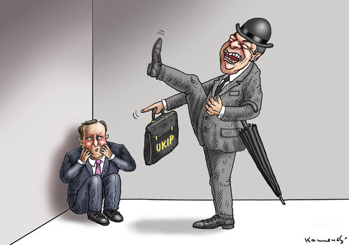 Cartoon: CAMERON UND DIE UKIP (medium) by marian kamensky tagged cameron,und,die,ukip,cameron,und,die,ukip