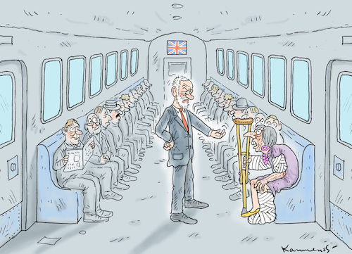 Cartoon: CORBYN VERSUS MAY (medium) by marian kamensky tagged corbyn,versus,may,parlamentswahlen,in,gross,britanien,corbyn,versus,may,parlamentswahlen,in,gross,britanien