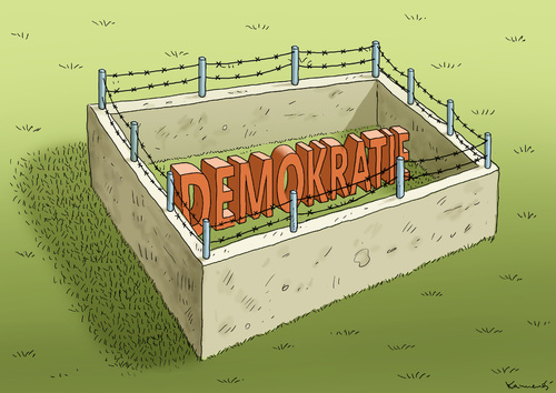 Cartoon: D E M O K R A T I E (medium) by marian kamensky tagged putsch,in,der,türkei,gescheitert,putsch,in,der,türkei,gescheitert