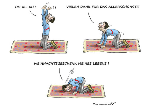 Cartoon: DANKBARE PETRY (medium) by marian kamensky tagged terroranschlag,in,berlin,afd,is,weihnachten,terroranschlag,in,berlin,afd,is,weihnachten